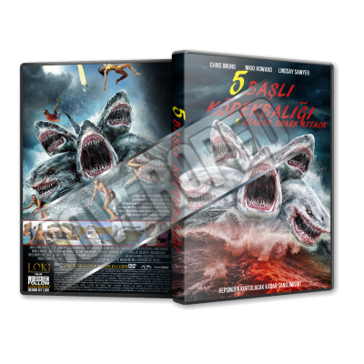 5 Başlı Köpekbalığı - 2017 Türkçe Dvd Cover Tasarımı
